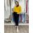 Summer dress oval short sleeve women's oversized (50/52/54 ONE SIZE) ITALIAN FASHION IM425011