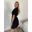 Women's 3/4 Short Sleeve Shirt Dress (S/M/L/XL ONE SIZE) ITALIAN FASHION IMC23025