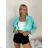 Women's Oversized Knitted Long Sleeve Sweater (S/M ONE SIZE) ITALIAN FASHION IMSN2416125 S / M / L Light blue