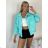 Women's Oversized Knitted Long Sleeve Sweater (S/M ONE SIZE) ITALIAN FASHION IMSN2416125 S / M / L Light blue