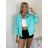 Women's Oversized Knitted Long Sleeve Sweater (S/M ONE SIZE) ITALIAN FASHION IMSN2416125 S / M / L Light blue
