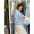 Sleeveless jacket long sleeve (uni sl) ITALIAN Fashion IMC17326 S / M / L Light blue