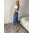Elegant long women's pants (UNI S-L) ITALIAN FASHION IMD20251 S / M / L blue