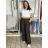 Elegant trousers with belt for women (S/M/L ONE SIZE) ITALIAN FASHION IM425057