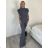 Women's Long Chiffon Short Sleeve Dress (S/M ONE SIZE) ITALIAN FASHION IMWGS231048