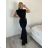 Women's Long Chiffon Short Sleeve Dress (S/M ONE SIZE) ITALIAN FASHION IMWGS231048
