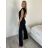 Women's Long Chiffon Short Sleeve Dress (S/M ONE SIZE) ITALIAN FASHION IMWGS231048 S / M / L grey