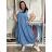 Women's Oversized Knitted Long Sleeve Sweater (S/M ONE SIZE) ITALIAN FASHION IMSN2416125 46/48/50 Light olive