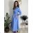 Women's Long Summer Sleeveless Dress (S/M ONE SIZE) ITALIAN FASHION IMPDY22LS16208
