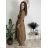 Women's Long Summer Sleeveless Dress (S/M ONE SIZE) ITALIAN FASHION IMPDY22LS16208