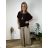Tunic with pendant short sleeve women's oversized (54/56/58 ONE SIZE) ITALIAN FASHION IM425031