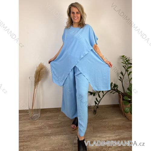 Elegant trousers with belt for women (S/M/L ONE SIZE) ITALIAN FASHION IM425057