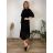 Women's Long Chiffon Short Sleeve Dress (S/M ONE SIZE) ITALIAN FASHION IMWGM23456 46/48/50 light green