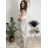Summer dress oval short sleeve women's oversized (50/52/54 ONE SIZE) ITALIAN FASHION IM425011