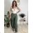 Summer dress oval short sleeve women's oversized (50/52/54 ONE SIZE) ITALIAN FASHION IM425011