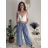 Elegant trousers with belt for women (S/M/L ONE SIZE) ITALIAN FASHION IM425057