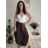 Women's Long Summer Pants with Belt (S/M ONE SIZE) ITALIAN FASHION IMD24080