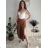 Women's Long Summer Pants with Belt (S/M ONE SIZE) ITALIAN FASHION IMD24080