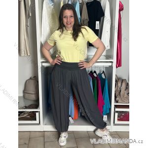 Women's Aladdin Long Harem Pants (50/58 ONE SIZE) ITALIAN FASHION IMBM24052