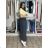 Women's Aladdin Long Harem Pants (50/58 ONE SIZE) ITALIAN FASHION IMBM24052 S / M / L grey