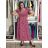 Short summer dress with pockets, short sleeves, women's oversized (42/44/46 ONE SIZE) ITALIAN FASHION IMSM26088
