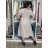 Summer dress oval short sleeve women's oversized (50/52/54 ONE SIZE) ITALIAN FASHION IM425011