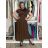 Long elegant summer dress with belt, short sleeves, women's oversized (46/48/50 ONE SIZE) ITALIAN FASHION IM426175