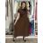 Long elegant summer dress with belt, short sleeves, women's oversized (46/48/50 ONE SIZE) ITALIAN FASHION IM426175