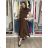 Long elegant summer dress with belt, short sleeves, women's oversized (46/48/50 ONE SIZE) ITALIAN FASHION IM426175