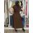 Long elegant summer dress with belt, short sleeves, women's oversized (46/48/50 ONE SIZE) ITALIAN FASHION IM426175