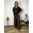 Women's long harem pants (UNI SM) ITALIAN FASHION IMM20178  dark brown