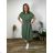 Shirt 3/4 sleeve ladies strip (4XL/5XL ONE SIZE) ITALSKÁ MÓDA IM422026
