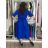 Women's Long Sleeve Belted Shirt Dress (S/M ONE SIZE) ITALIAN FASHION IMPSH24210151