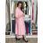 Women's Long Sleeve Belted Shirt Dress (S/M ONE SIZE) ITALIAN FASHION IMPSH24210151