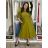 Women's Long Sleeve Belted Shirt Dress (S/M ONE SIZE) ITALIAN FASHION IMPSH24210151