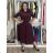Women's Long Sleeve Belted Shirt Dress (S/M ONE SIZE) ITALIAN FASHION IMPSH24210151 M/L/XL olive green