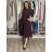 Women's Long Sleeve Belted Shirt Dress (S/M ONE SIZE) ITALIAN FASHION IMPSH24210151 M/L/XL olive green