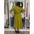 Women's Long Sleeve Belted Shirt Dress (S/M ONE SIZE) ITALIAN FASHION IMPSH24210151 M/L/XL olive green
