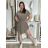 Women's summer shirt dress with belt (uni s / m) ITALIAN FASHION IM420807 S / M white