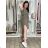 Women's summer shirt dress with belt (uni s / m) ITALIAN FASHION IM420807 S / M white