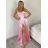 Long summer dress with straps for women (XS/S/M ONE SIZE) ITALIAN FASHION IMPBB24B24780
