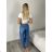 BALLOON women's long jeans with belt (S-2XL) MOG26RA2767B