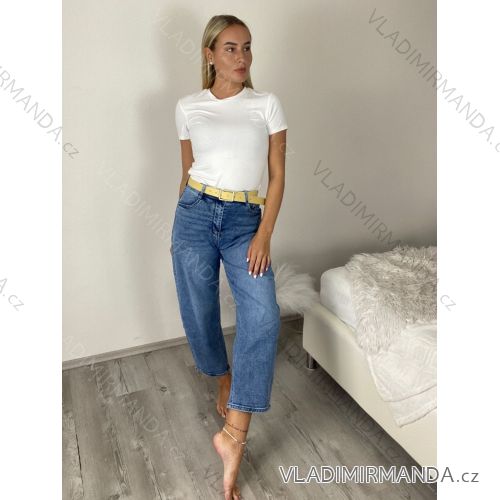 BALLOON women's long jeans with belt (S-2XL) MOG26RA2767B