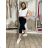 Summer dress oval short sleeve women's oversized (50/52/54 ONE SIZE) ITALIAN FASHION IM425011