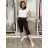 Summer dress oval short sleeve women's oversized (50/52/54 ONE SIZE) ITALIAN FASHION IM425011