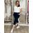 Summer dress oval short sleeve women's oversized (50/52/54 ONE SIZE) ITALIAN FASHION IM425011