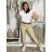Women's Summer Long Harem Pants (42/44/46 ONE SIZE) ITALIAN FASHION IM424361