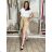 Women's Long Sleeve Shirt Dress (S/M ONE SIZE) ITALIAN FASHION IMWD232607 S / M / L beige