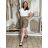 Women's Long Sleeve Shirt Dress (S/M ONE SIZE) ITALIAN FASHION IMWD232607 S / M / L beige