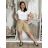 Women's Long Sleeve Shirt Dress (S/M ONE SIZE) ITALIAN FASHION IMWD232607 S / M / L beige
